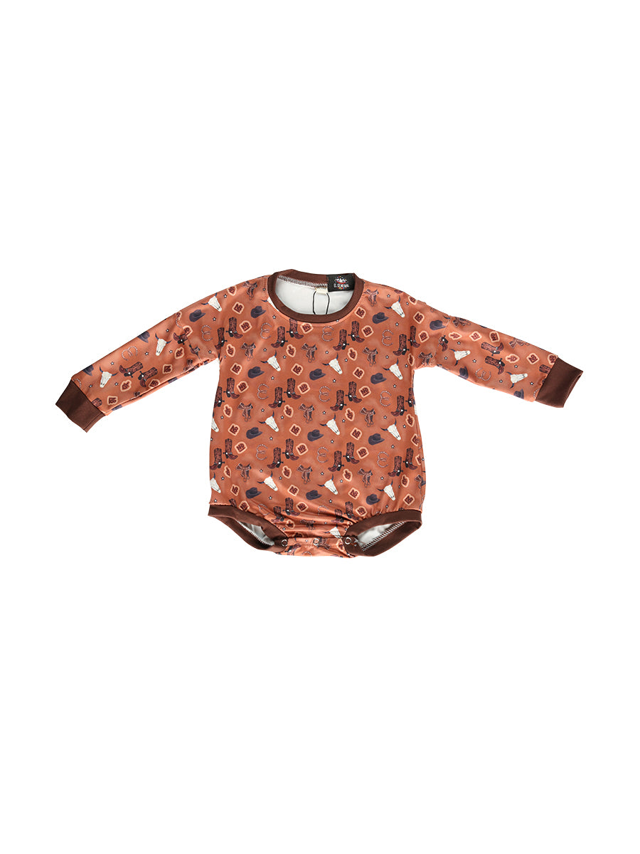 El General Kids Bodysuits- Brown 702019